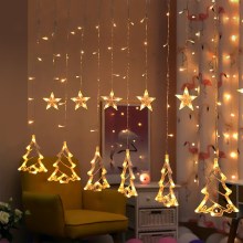 Brilagi - Χριστουγεννιάτικα εξωτερικά λαμπάκια κουρτίνα LED 138xLED/8 λειτ 5m IP44 ζεστό λευκό