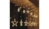 Brilagi - Χριστουγεννιάτικα λαμπάκια LED κουρτίνα εξωτερικού χώρου 77xLED/3xAA/USB 1,8m IP44 θερμό λευκό
