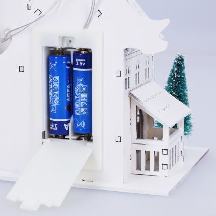 Brilagi - Χριστουγεννιάτικο LED διακοσμητικό LED/2xAA εκκλησάκι