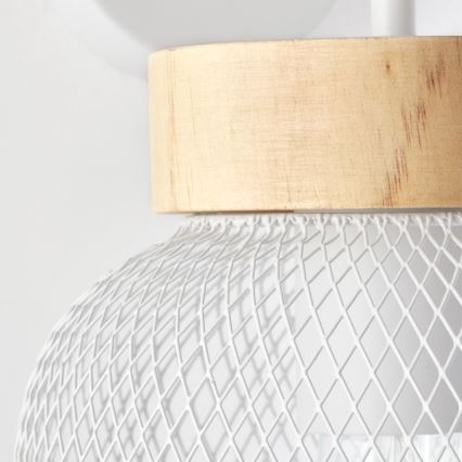 Brilliant - Λάμπα τοίχου GIADA 1xE27/40W/230V λευκό