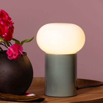 Brilliant - Eπιτραπέζιο φωτιστικό KNUT 1xE27/25W/230V πράσινο/λευκό