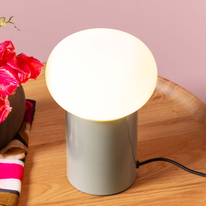 Brilliant - Eπιτραπέζιο φωτιστικό KNUT 1xE27/25W/230V πράσινο/λευκό