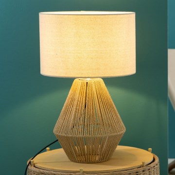 Brilliant - Eπιτραπέζιο φωτιστικό LARAINE 1xE27/42W/230V μπεζ