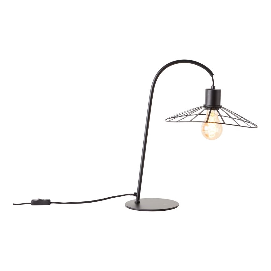 Brilliant - Eπιτραπέζιο φωτιστικό LEIKA 1xE27/52W/230V μαύρο
