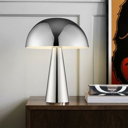 Brilliant - Eπιτραπέζιο φωτιστικό SIGRUN 1xE14/28W/230V γυαλιστερό χρώμιο