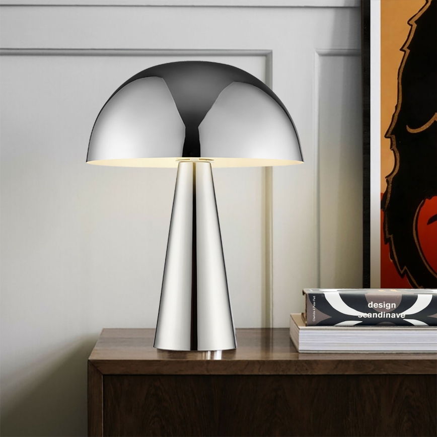 Brilliant - Eπιτραπέζιο φωτιστικό SIGRUN 1xE14/28W/230V γυαλιστερό χρώμιο