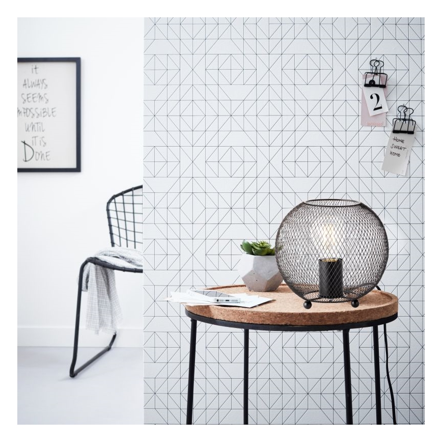 Brilliant - Eπιτραπέζιο φωτιστικό SOCO 1xE27/60W/230V μαύρο