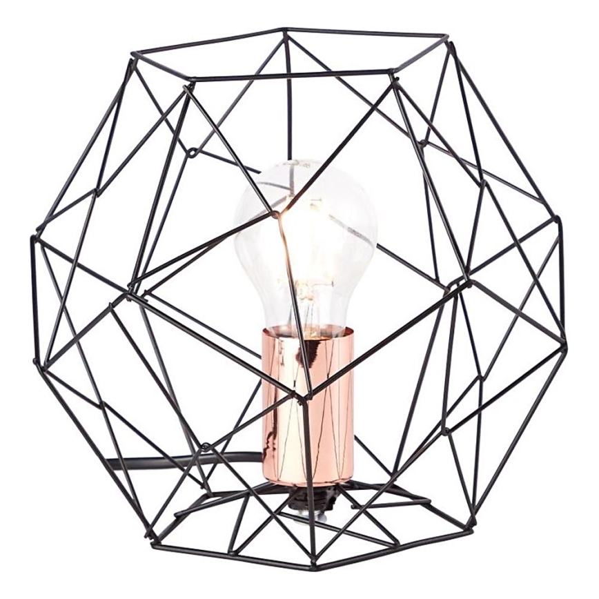 Brilliant - Eπιτραπέζιο φωτιστικό SYNERGY 1xE27/60W/230V μαύρο/χαλκός