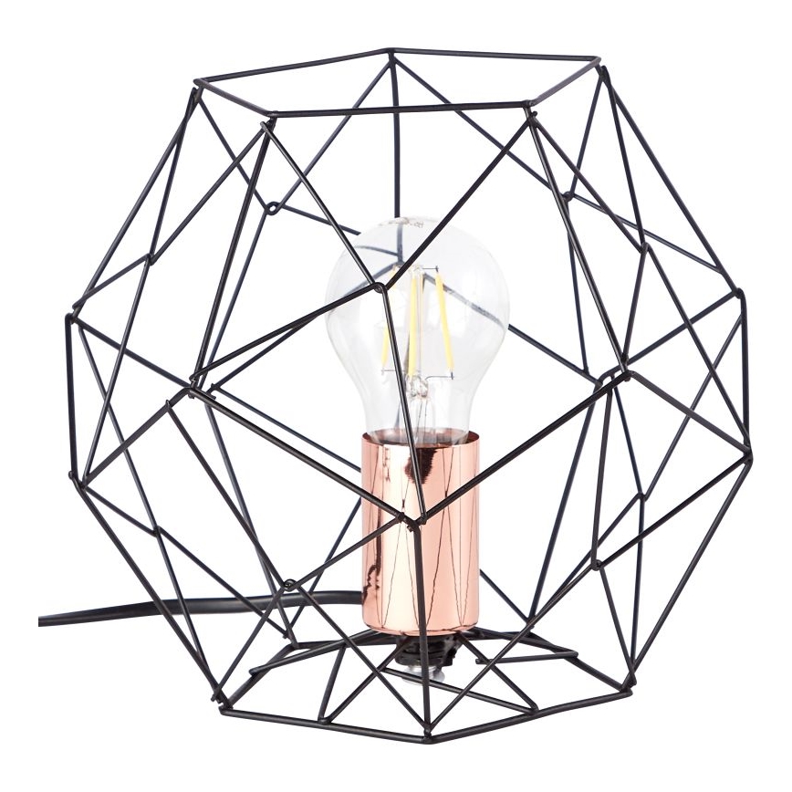 Brilliant - Eπιτραπέζιο φωτιστικό SYNERGY 1xE27/60W/230V μαύρο/χαλκός