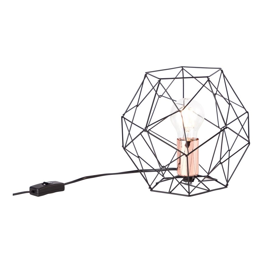 Brilliant - Eπιτραπέζιο φωτιστικό SYNERGY 1xE27/60W/230V μαύρο/χαλκός