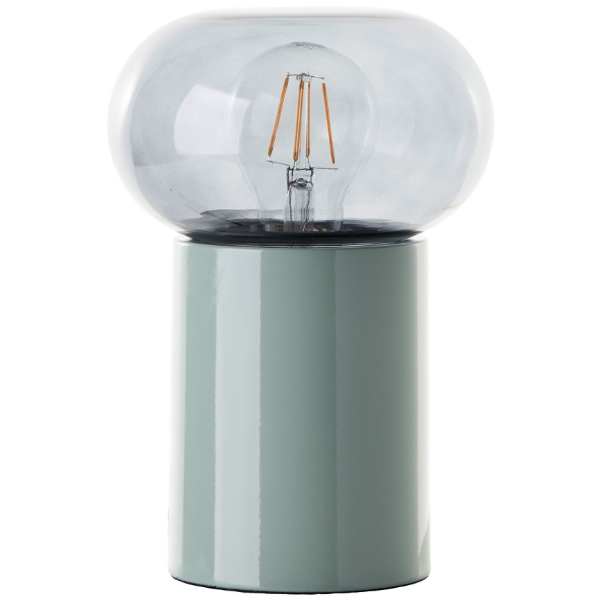 Brilliant - Eπιτραπέζιο φωτιστικό KNUT 1xE27/25W/230V πράσινο/διαφανές