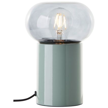 Brilliant - Eπιτραπέζιο φωτιστικό KNUT 1xE27/25W/230V πράσινο/διαφανές