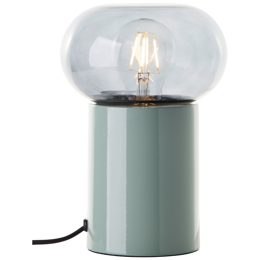 Brilliant - Eπιτραπέζιο φωτιστικό KNUT 1xE27/25W/230V πράσινο/διαφανές