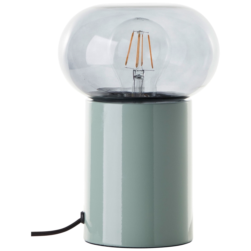 Brilliant - Eπιτραπέζιο φωτιστικό KNUT 1xE27/25W/230V πράσινο/διαφανές