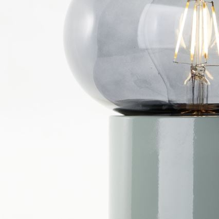 Brilliant - Eπιτραπέζιο φωτιστικό KNUT 1xE27/25W/230V πράσινο/διαφανές