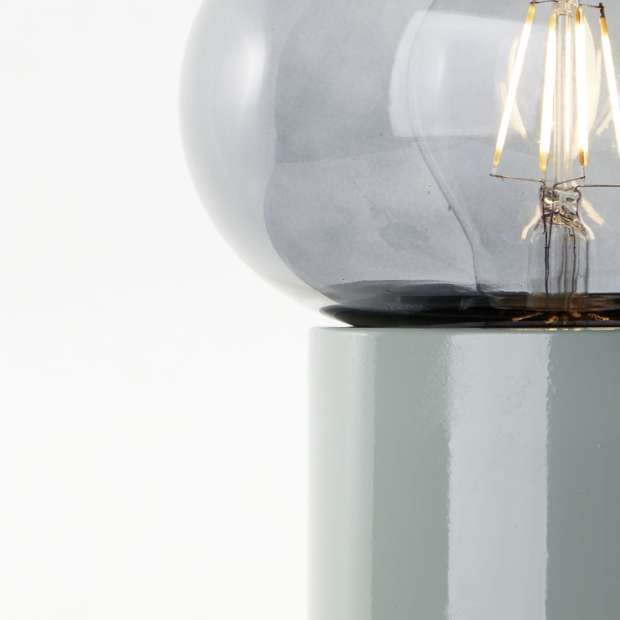 Brilliant - Eπιτραπέζιο φωτιστικό KNUT 1xE27/25W/230V πράσινο/διαφανές