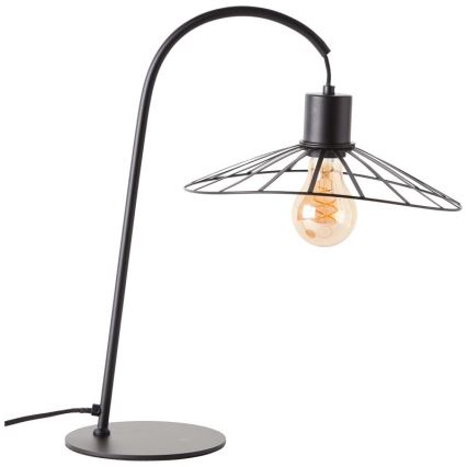 Brilliant - Eπιτραπέζιο φωτιστικό LEIKA 1xE27/52W/230V μαύρο