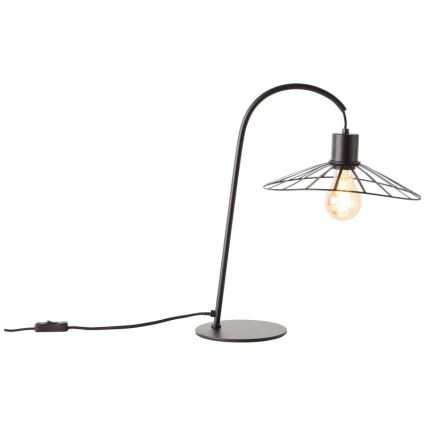 Brilliant - Eπιτραπέζιο φωτιστικό LEIKA 1xE27/52W/230V μαύρο