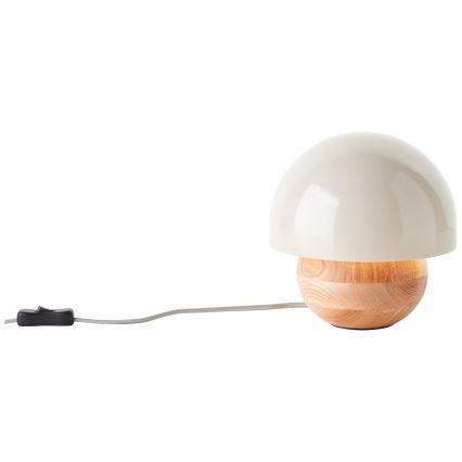 Brilliant - Eπιτραπέζιο φωτιστικό NALAM 1xE14/40W/230V γκρι/ξύλο τέφρας - FSC πιστοποιημένο