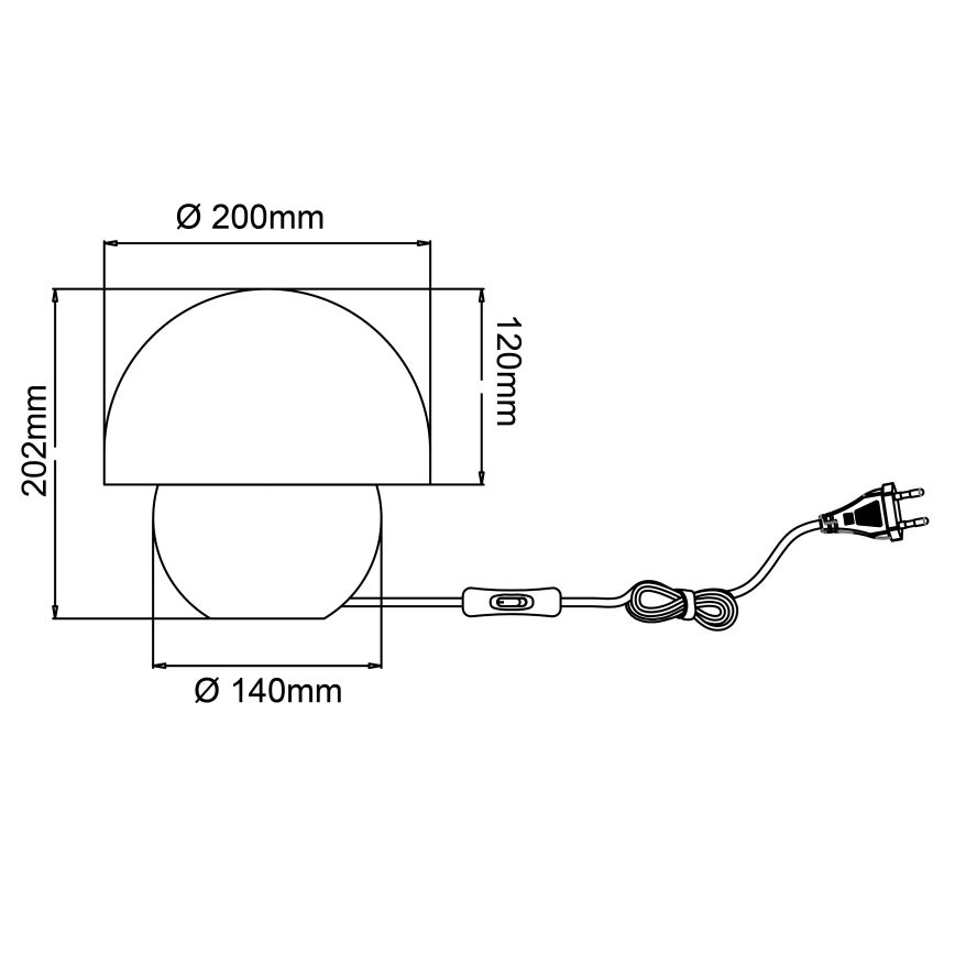 Brilliant - Eπιτραπέζιο φωτιστικό NALAM 1xE14/40W/230V γκρι/ξύλο τέφρας - FSC πιστοποιημένο