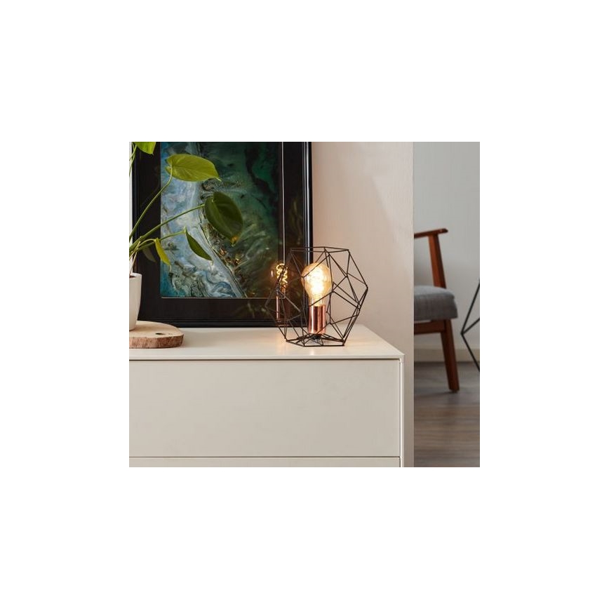 Brilliant - Eπιτραπέζιο φωτιστικό SYNERGY 1xE27/60W/230V μαύρο/χαλκός