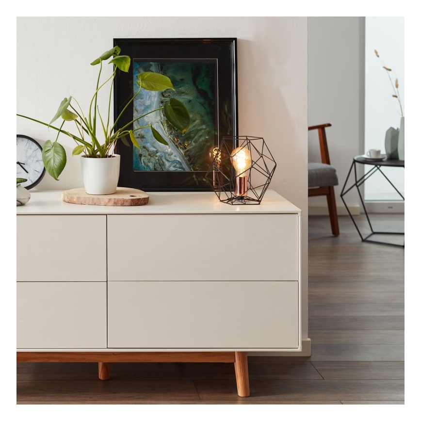 Brilliant - Eπιτραπέζιο φωτιστικό SYNERGY 1xE27/60W/230V μαύρο/χαλκός