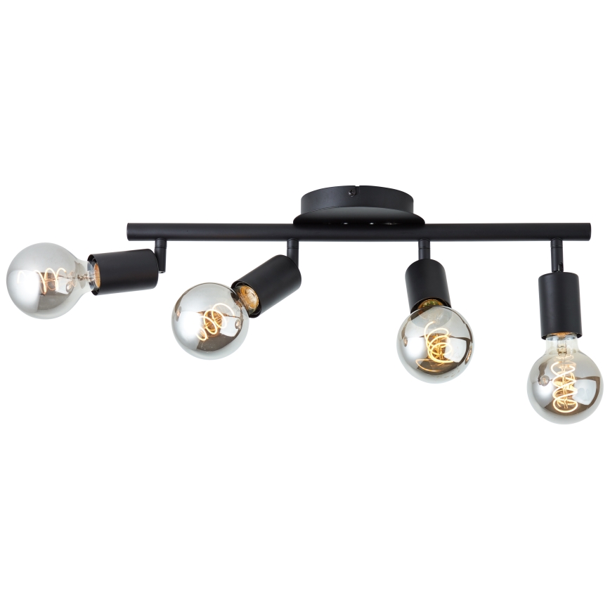 Brilliant - Φωτιστικό σποτ 4xE27/28W/230V μαύρο