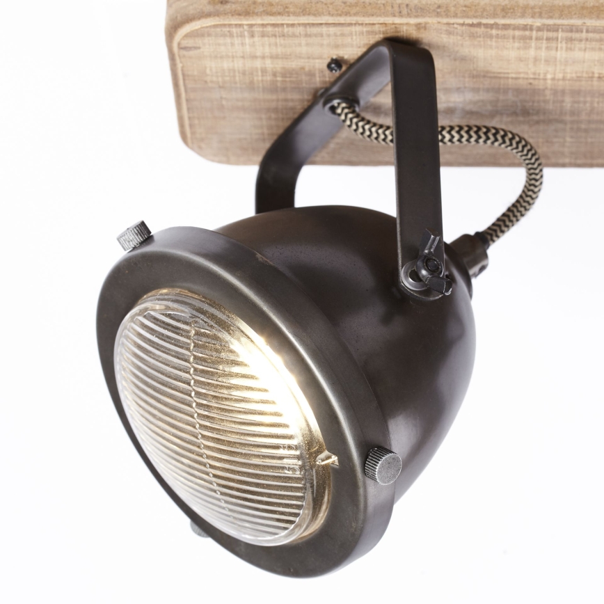 Brilliant - Φωτιστικό σποτ CARMEN WOOD 2xGU10/5W/230V ευκάλυπτος