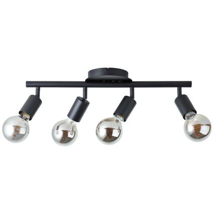 Brilliant - Φωτιστικό σποτ TIFFANY 4xE27/28W/230V μαύρο