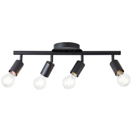 Brilliant - Φωτιστικό σποτ TIFFANY 4xE27/28W/230V μαύρο