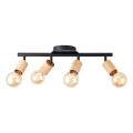 Brilliant - Φωτιστικό σποτ TIFFANY 4xE27/28W/230V μπαμπού