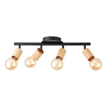 Brilliant - Φωτιστικό σποτ TIFFANY 4xE27/28W/230V μπαμπού