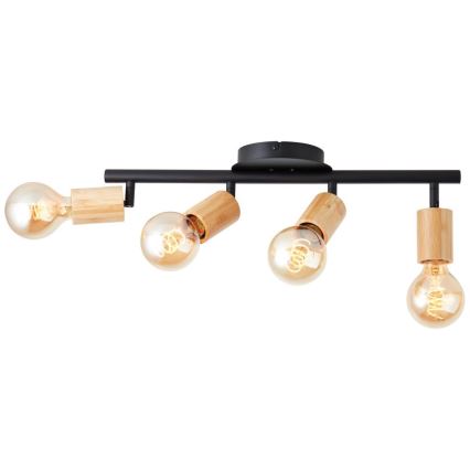 Brilliant - Φωτιστικό σποτ TIFFANY 4xE27/28W/230V μπαμπού