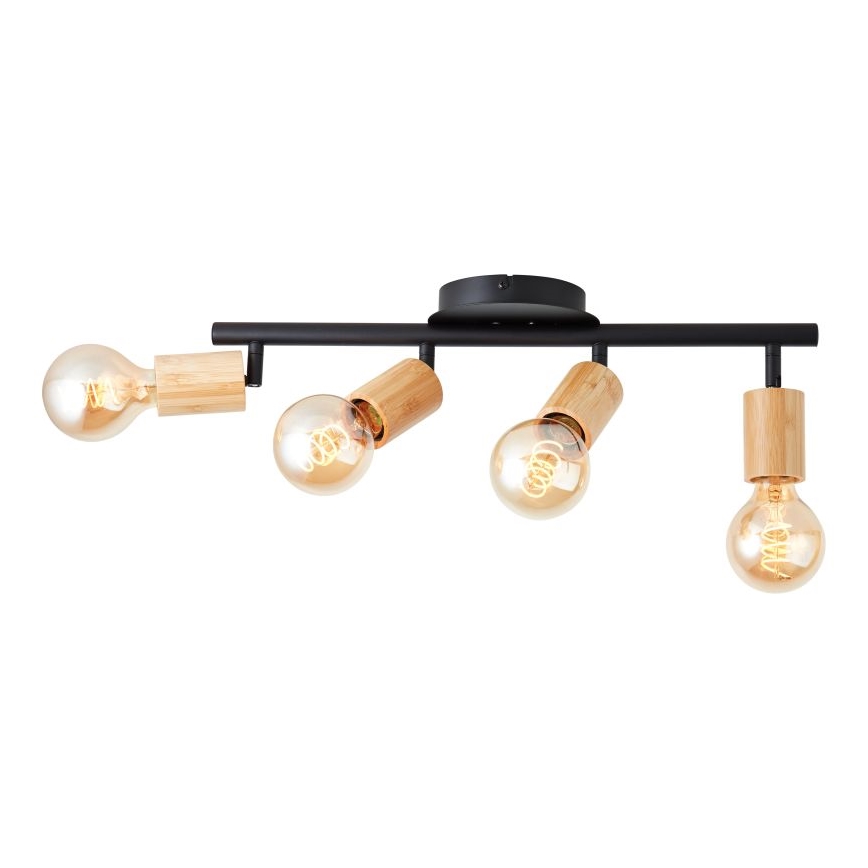 Brilliant - Φωτιστικό σποτ TIFFANY 4xE27/28W/230V μπαμπού