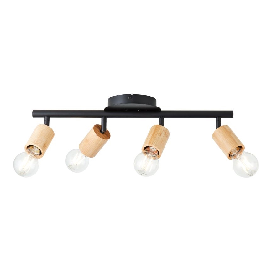 Brilliant - Φωτιστικό σποτ TIFFANY 4xE27/28W/230V μπαμπού