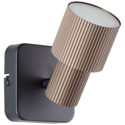 Brilliant - Φωτιστικό σποτ τοίχου LED CADIZ 1xGU10/5W/230V μπρονζέ