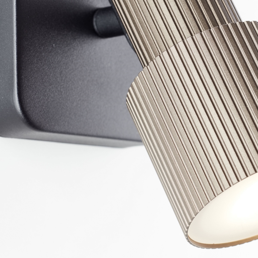 Brilliant - Φωτιστικό σποτ τοίχου LED CADIZ 1xGU10/5W/230V μπρονζέ