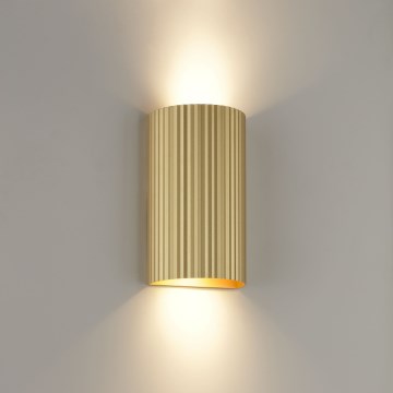 Brilliant - Φωτιστικό τοίχου UNDULA 2xGU10/10W/230V χρυσό