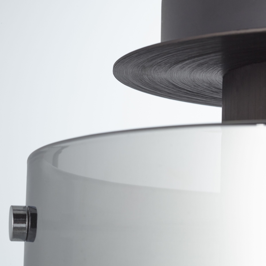 Brilliant - Φωτιστικό οροφής BETH 1xE27/60W/230V Ø 20 cm μαύρο/καπνιστό