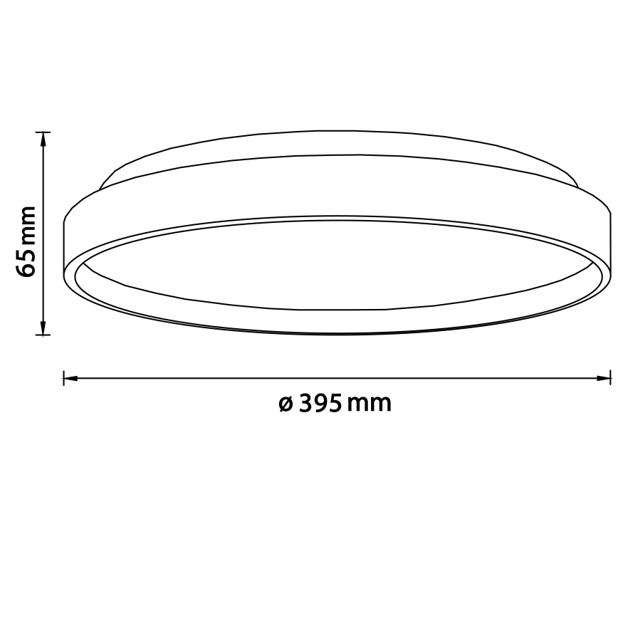 Brilliant - Φωτιστικό οροφής LED ALSON LED/26W/230V 3000/4500K διάμετρος 39,5 cm καουτσουκόδεντρο