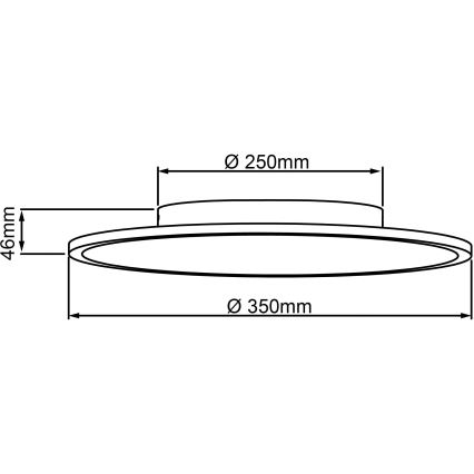 Brilliant - Φωτιστικό οροφής LED BUFFI LED/24W/230V διάμετρος 35 cm 4000K