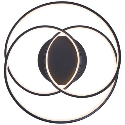 Brilliant - Φωτιστικό οροφής LED LABYRINTH LED/40W/230V διάμετρος 39,5 cm μαύρο