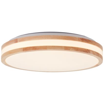 Brilliant - Φωτιστικό οροφής LED LASKOS LED/22W/230V, διάμετρος 38 cm, από ξύλο καουτσούκου