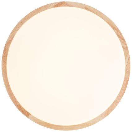 Brilliant - Φωτιστικό οροφής LED LASKOS LED/22W/230V, διάμετρος 38 cm, από ξύλο καουτσούκου