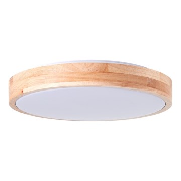 Brilliant - Φωτιστικό οροφής LED SLIMLINE LED/14W/230V 3000/4000K Ø 34 cm καουτσουκόξυλο
