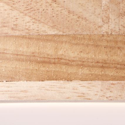 Brilliant - Φωτιστικό οροφής LED SLIMLINE LED/24W/230V, διάμ. 34,5 εκ., από ξύλο καουτσούκ