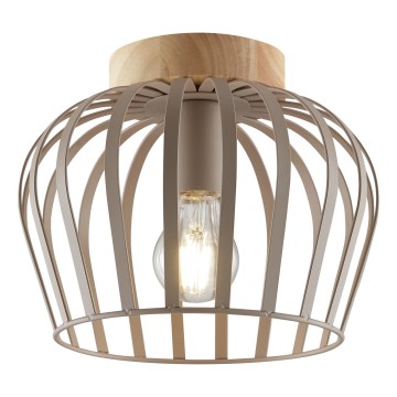 Brilliant - Φωτιστικό οροφής NORDIC CAGE 1xE27/20W/230V Ø 25 cm μπεζ