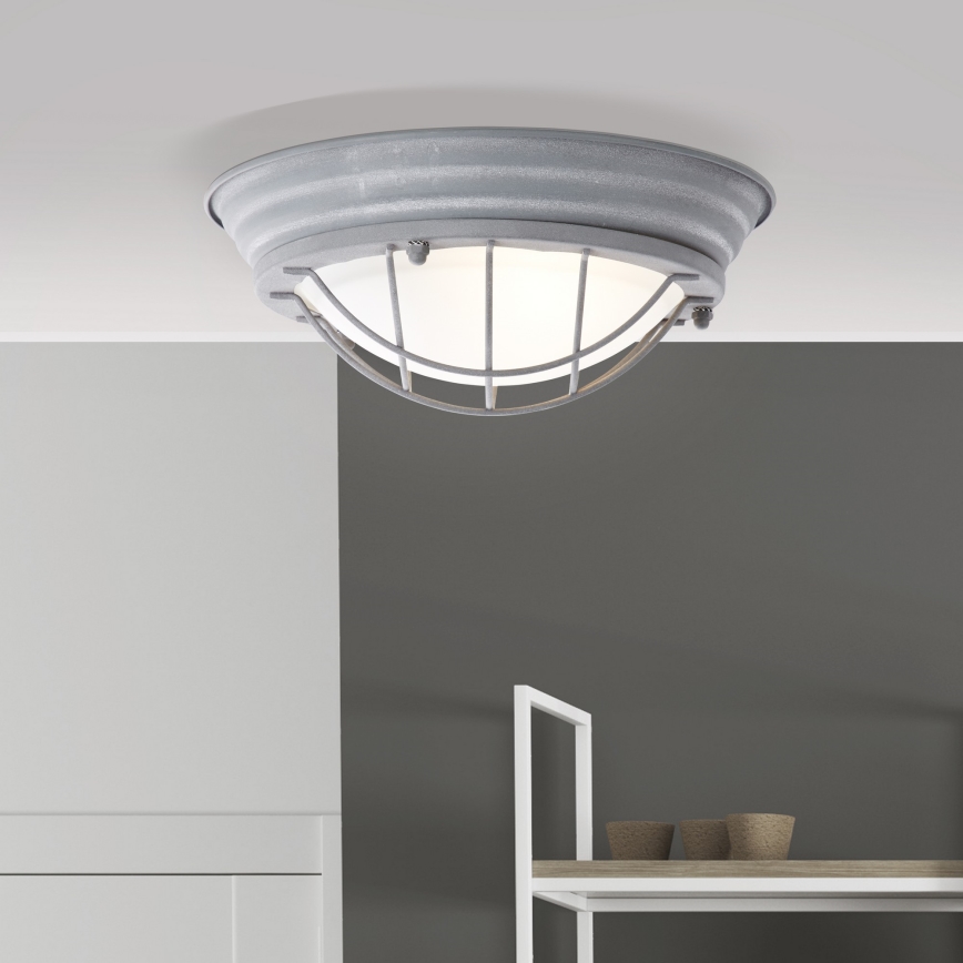 Brilliant - Φωτιστικό οροφής TYPHOON 1xE27/30W/230V Ø 29 cm γκρι