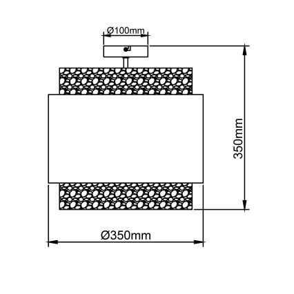 Brilliant - Φωτιστικό οροφής WATERLILLY 2xE27/60W/230V διάμετρος 35 cm κρεμ