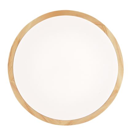 Brilliant - Φωτιστικό οροφής LED για μπάνιο MOREEN LED/18W/230V 2700/4000/6500K Ø 34 cm IP44, από ξύλο καουτσούκ